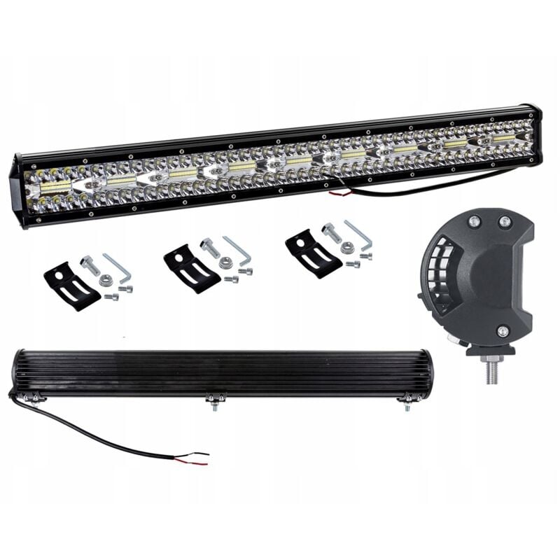 foto del prodotto barra lampada da lavoro a pannello led 65 cm 540w 12 24v cree long range quad