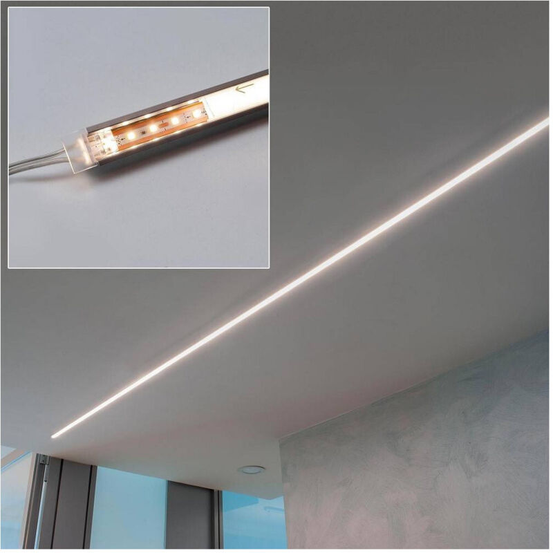 foto del prodotto barra led 12 w profilo alluminio incasso esterno 12 v luce 4000k dimmerabile - - trade shop traesio