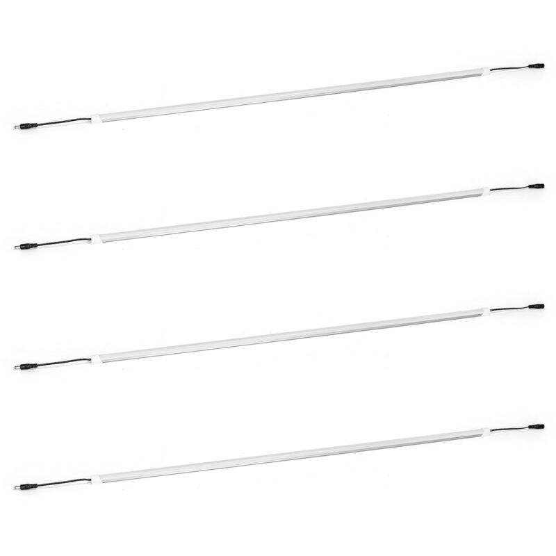 foto del prodotto barra led 24w da 60cm prolungabile bianco freddo 6500k confezione 4pz aigostar