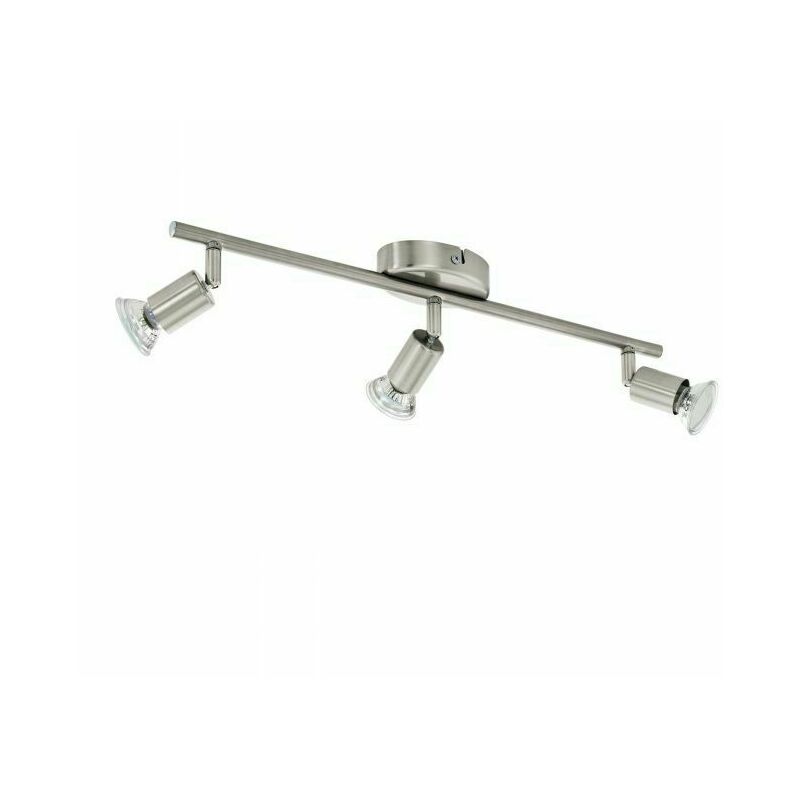 foto del prodotto barra led a soffitto da interno eglo buzz led grigio 3 luci 3000k