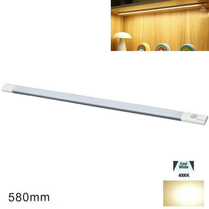 foto del prodotto barra led cucina luce naturale sensore movimento sotto pensile ricaricabile 58cm