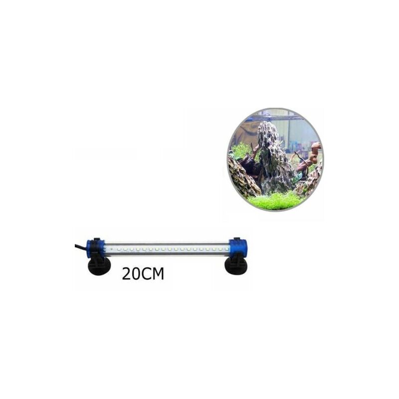 foto del prodotto barra led lampada acquario impermeabile waterproof immersione luce bianca 20cm