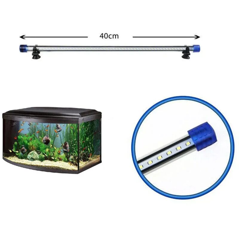 foto del prodotto barra led lampada acquario impermeabile waterproof immersione luce bianca 40cm