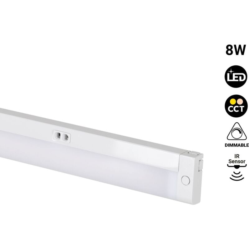foto del prodotto barra led sottopensile 8w cct con sensore ir 60 cm