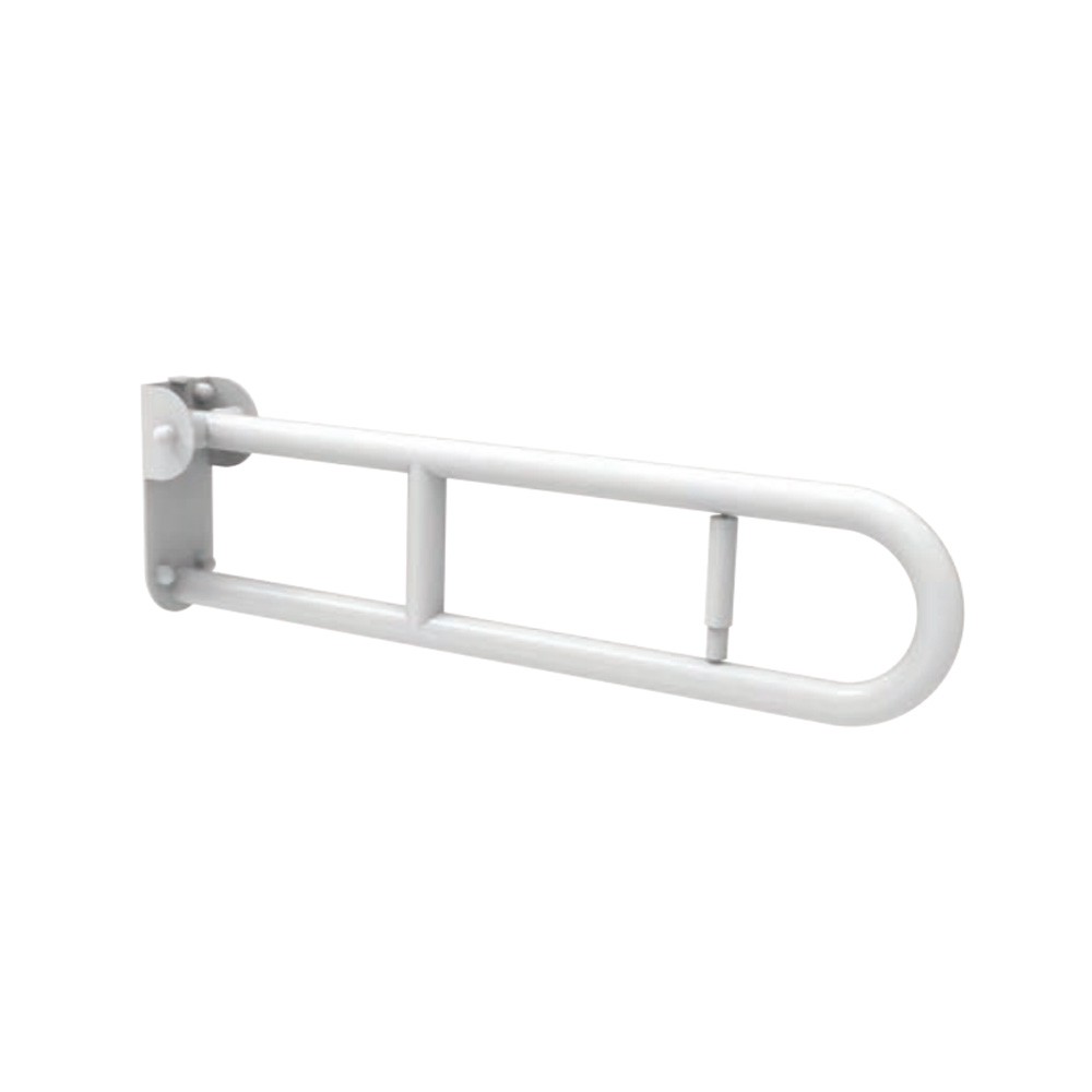 foto del prodotto barra maniglione ribaltabile cm 60 piastra con porta rotolo