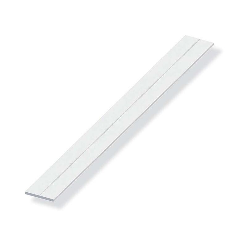 foto del prodotto barra piatta 11,5x2 pvc bianco 1 metro