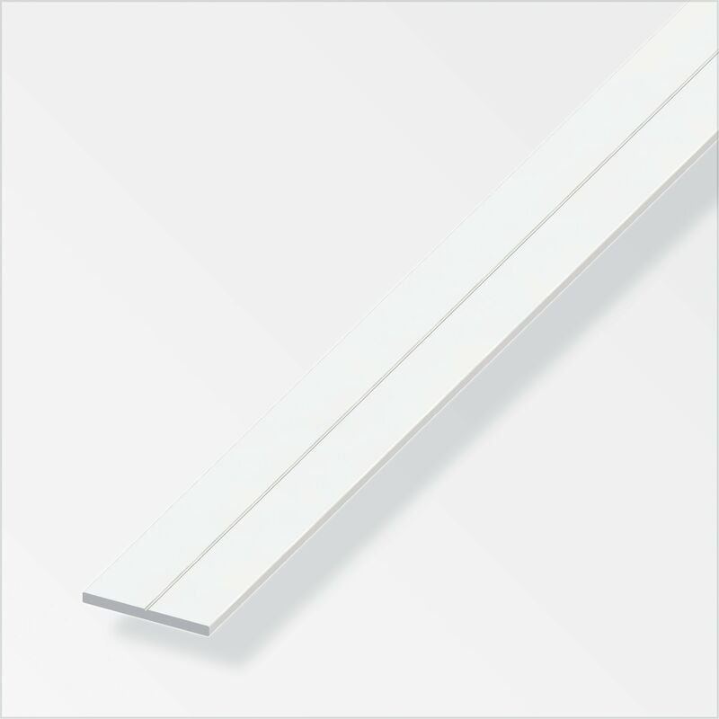 foto del prodotto barra piatta 35,5x3 pvc bianco 1 metro