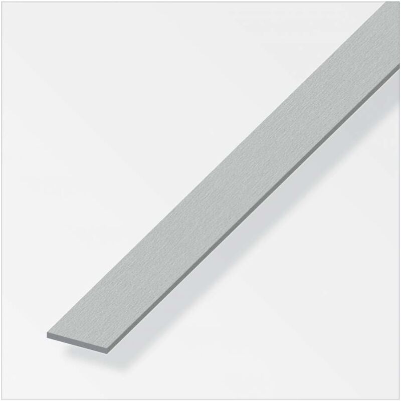 foto del prodotto barra piatta alluminio 30x2 inox spazzolato 1metro