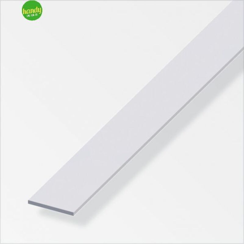 foto del prodotto barra piatta in alluminio alfer aluminium anodizzata 1,2 cm x 1 m argento