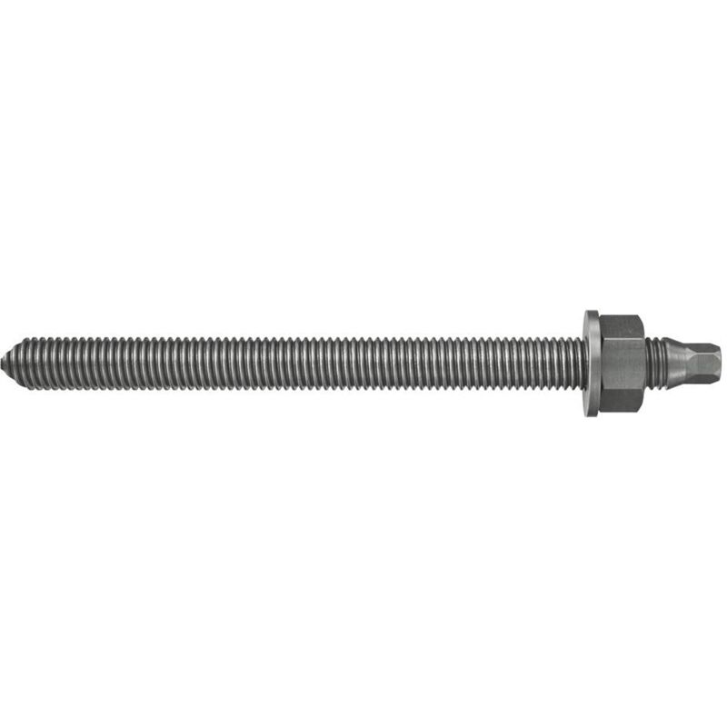 foto del prodotto barra rg m 8 x 110, a4,rgm barra filettata in acciaio con dado e rosetta, accessori per chimico,per resine, 10 pezzi per confezione, 50263, 8x110 - fischer