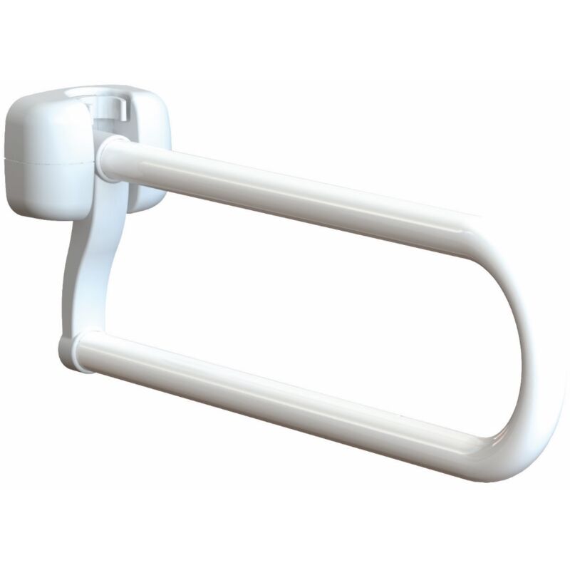 foto del prodotto barra ribaltabile maniglione in acciaio k design con porta rotolo 600 mm