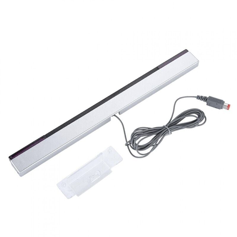 foto del prodotto barra sensore per wii, barra sensore a infrarossi cablata di ricambio, barra sensore di movimento a infrarossi portatile professionale compatibile
