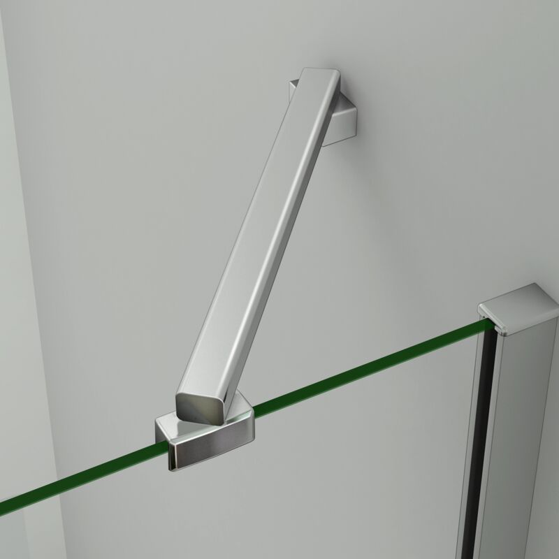 foto del prodotto barra stabilizzatrice angolare rinforzato per box doccia da 45cm per vetro spessore da 6 a 8mm