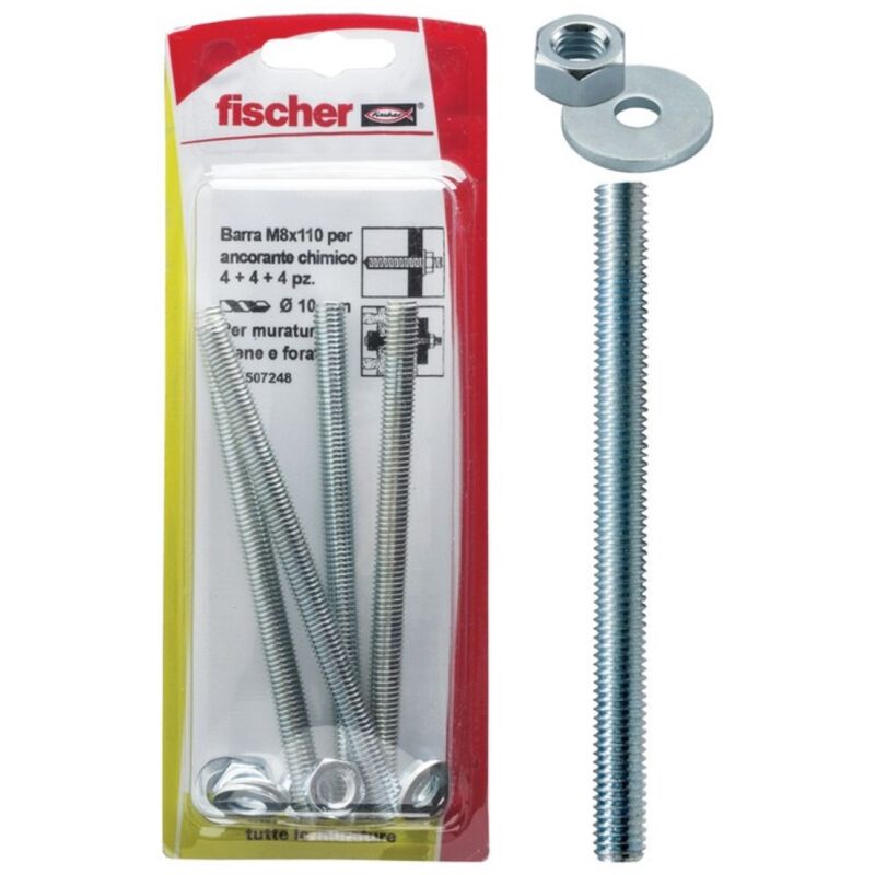 foto del prodotto barre acciaio fis gs m 8x110 k fischer