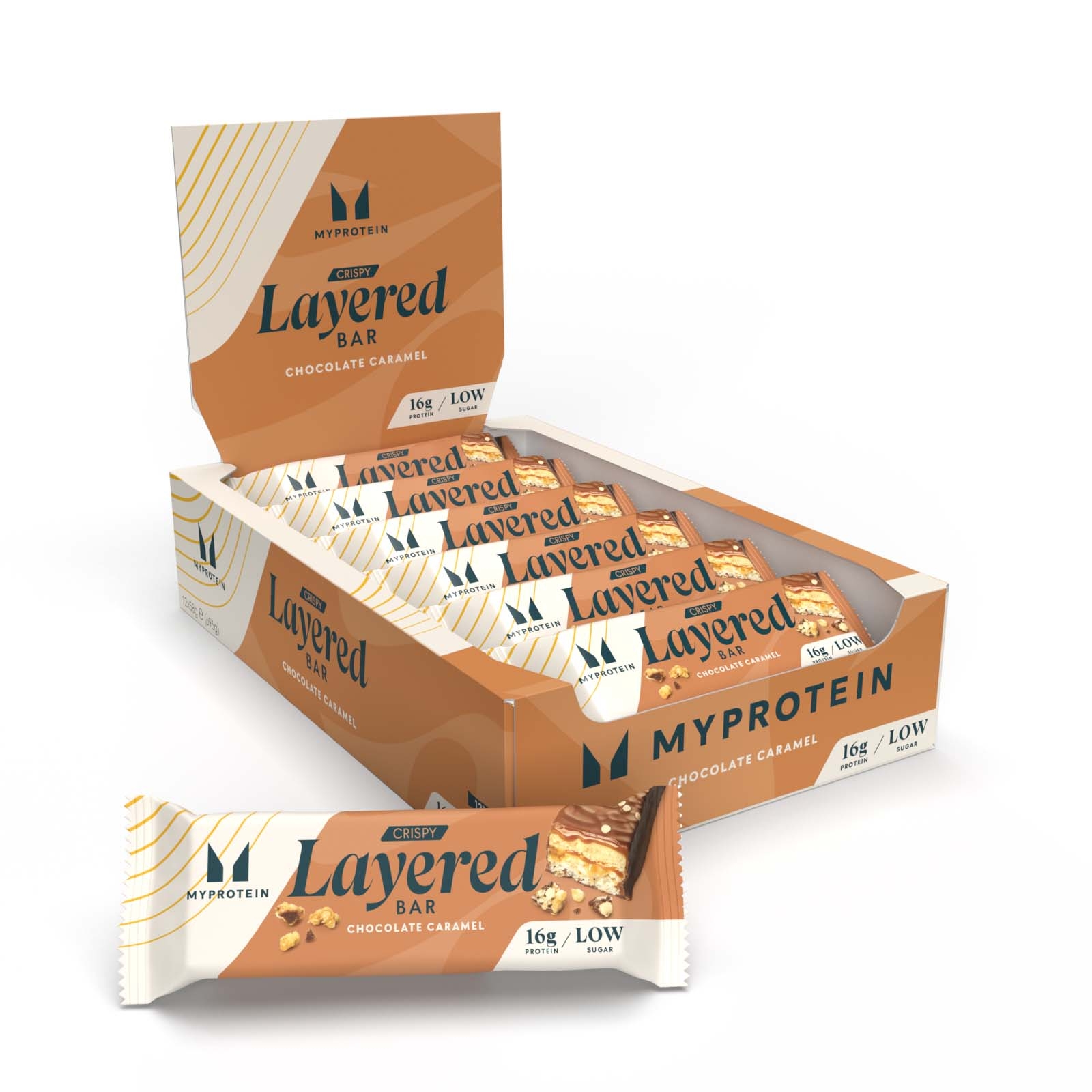 foto del prodotto barretta croccante a strati 12 x 58g cioccolato e caramello