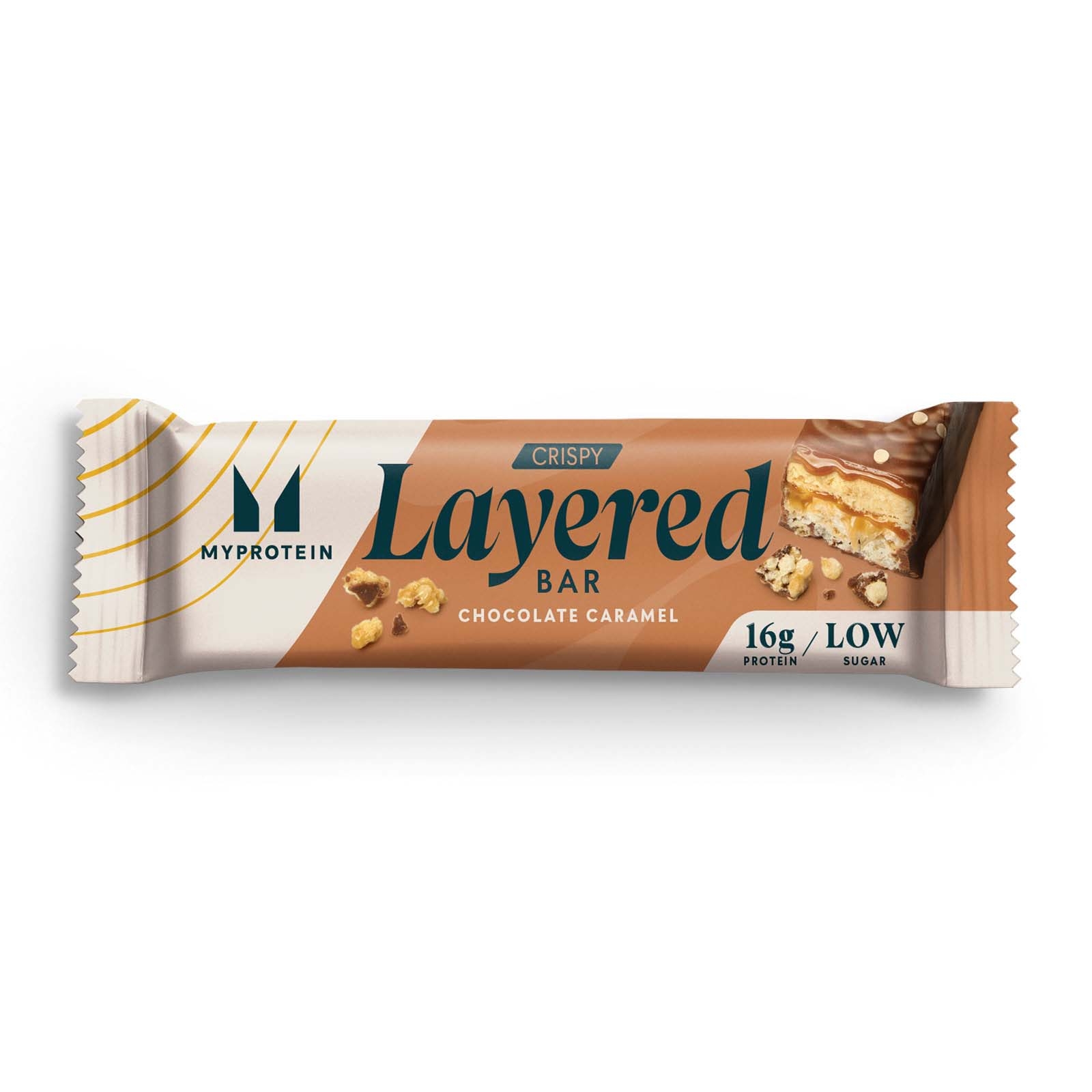 foto del prodotto barretta croccante a strati 58g cioccolato e caramello