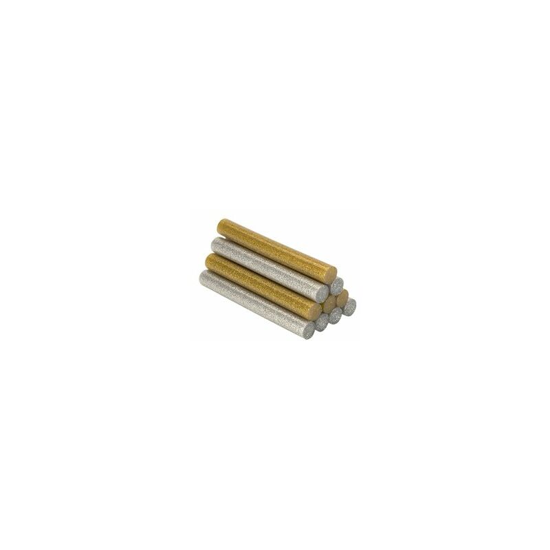 foto del prodotto barrette cola decorazione e hobby 12x95mm glitter oro argento blister 12 unit . 430206 salki