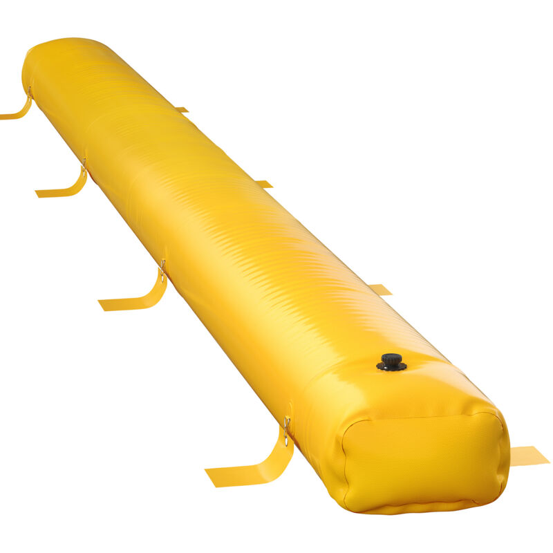 foto del prodotto barriera antiallagamento in pvc, 24 piedi x 12 pollici, borsa riutilizzabile per la deviazione dell acqua, leggera e impermeabile per porte, garage,