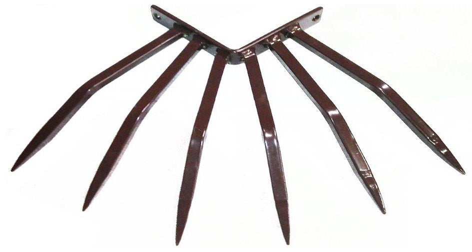 foto del prodotto barriera antintrusione angolare con punte in acciaio per balconi muri di cinta marrone