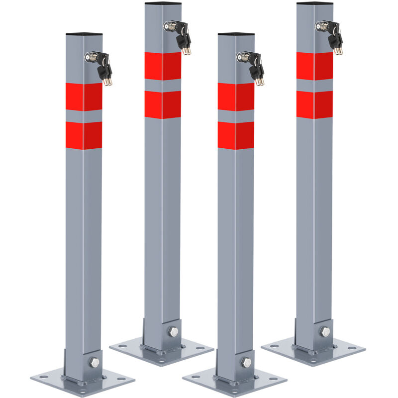 foto del prodotto barriera per parcheggio 4 set barriera per parcheggio palo di confine con 12 chiavi barriera per parcheggio palo di confine barriera per parcheggio