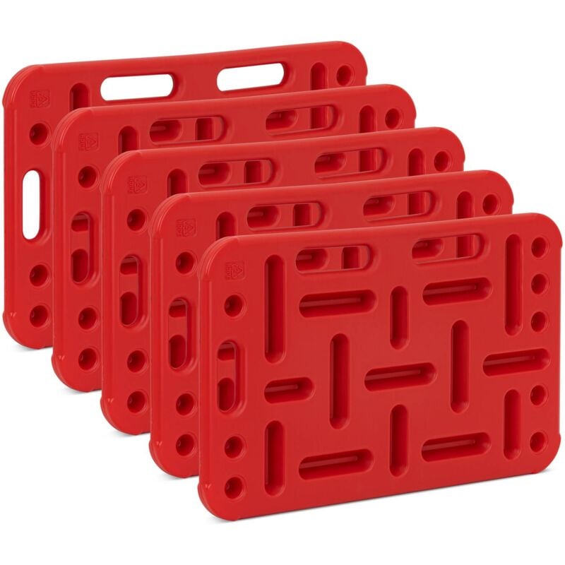 foto del prodotto barriera separatrice per suini set di 5 77 x 47 cm rosso barriera manuale