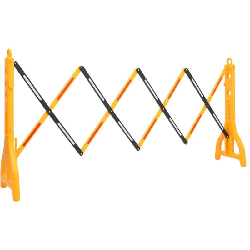 foto del prodotto barriera stradale pieghevole gialla 250x38x96 cm vidaxl