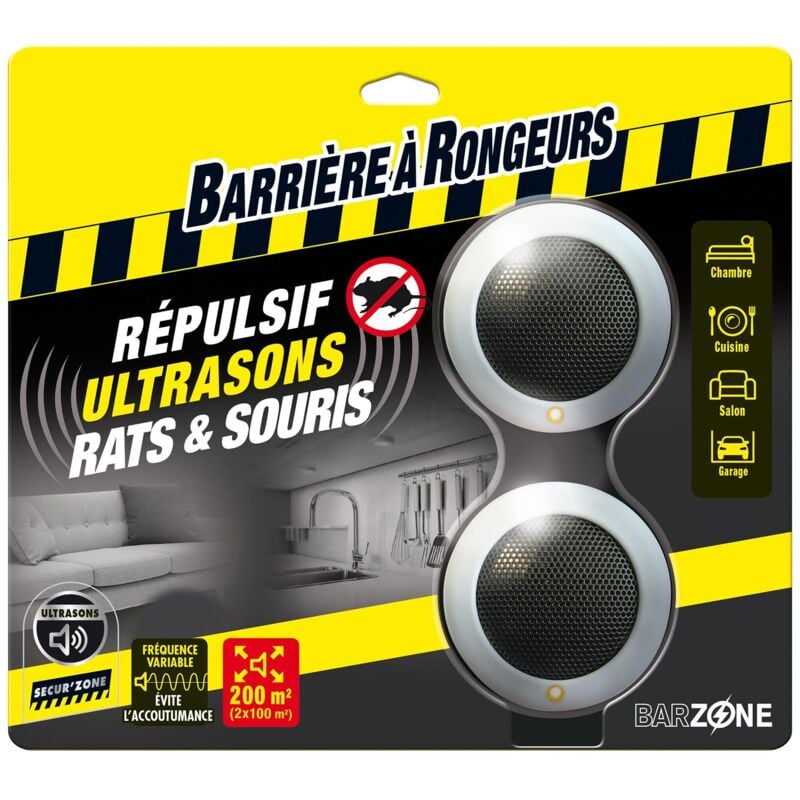 foto del prodotto barriere a rongeurs repellente a ultrasuoni per ratti e topi 2 pezzi barriera contro i roditori