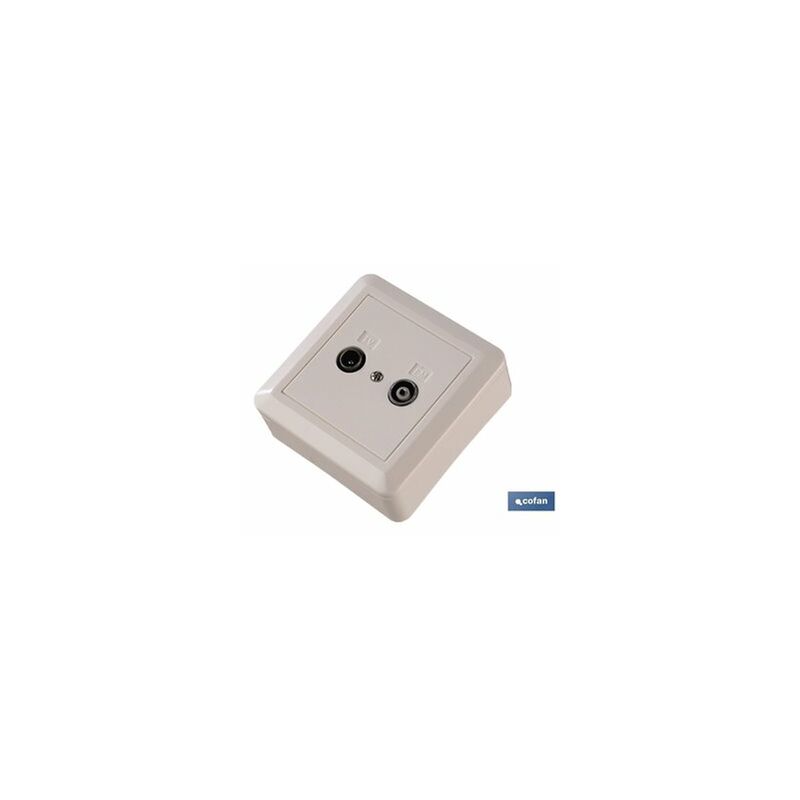 foto del prodotto base 2 jack per antenna di superficie maschio femmina