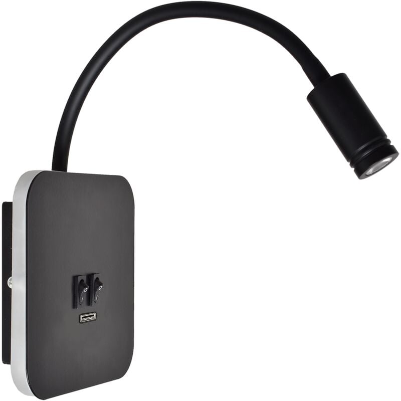 foto del prodotto base 8w 2w luce notturna nera