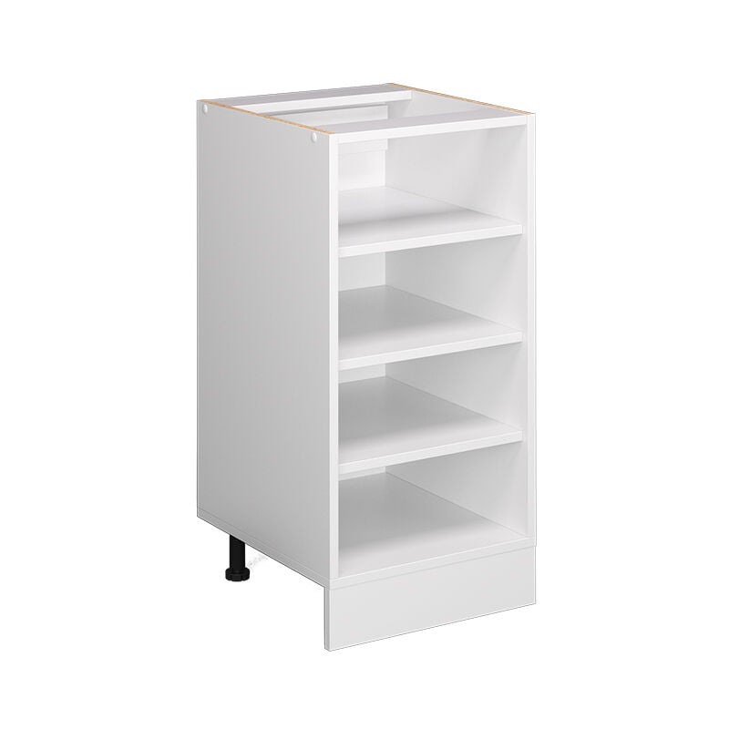 foto del prodotto base a ripiani r line, bianco, 40 cm con ripiani aperti, senza piano di lavoro vicco