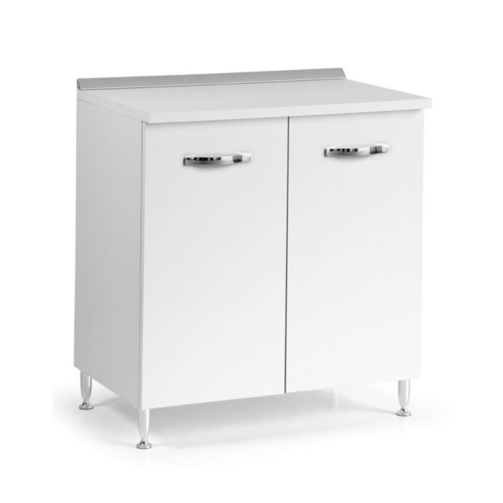 foto del prodotto base cucina due ante 80x50x85h colore bianco frassinato