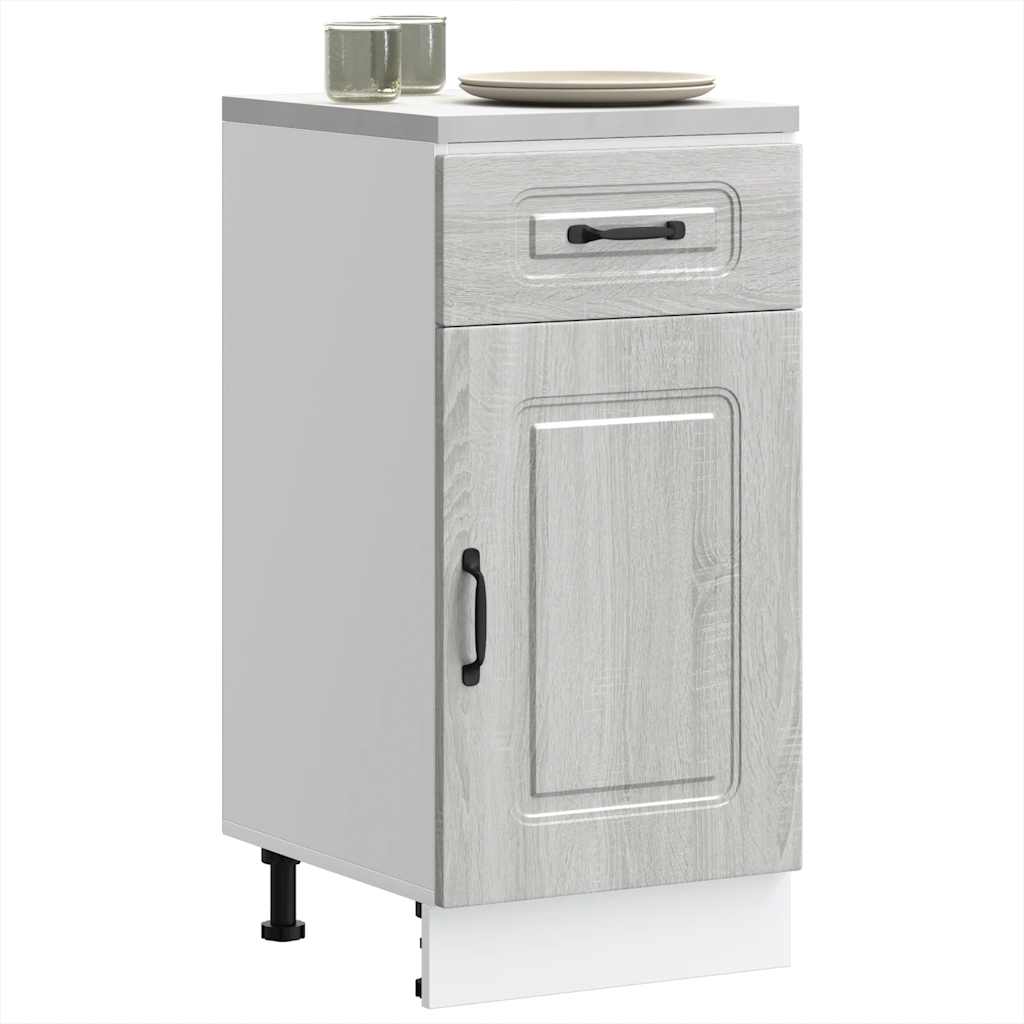 foto del prodotto base da cucina kalmar grigio sonoma in legno multistrato