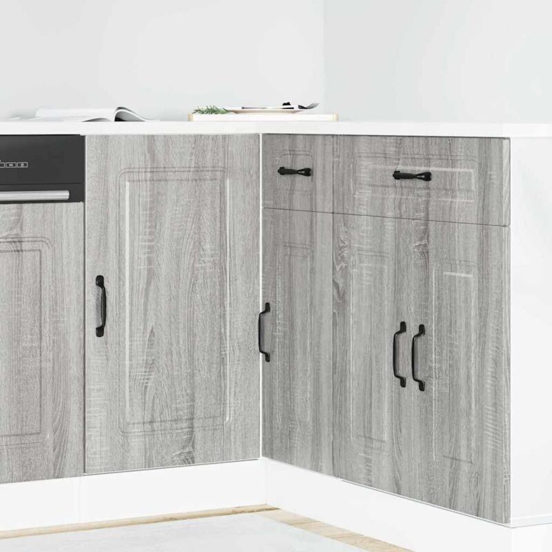 foto del prodotto base da cucina kalmar grigio sonoma in legno multistrato vidaxl