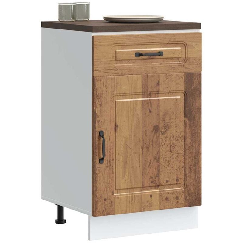 foto del prodotto base da cucina kalmar legno vecchio in legno multistrato vidaxl