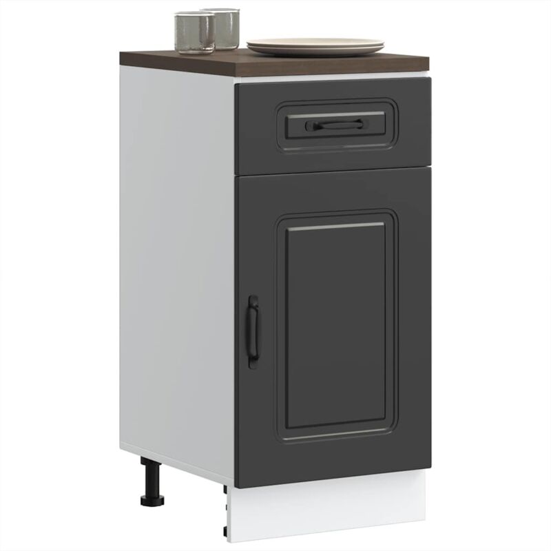 foto del prodotto base da cucina kalmar nero in legno multistrato vidaxl