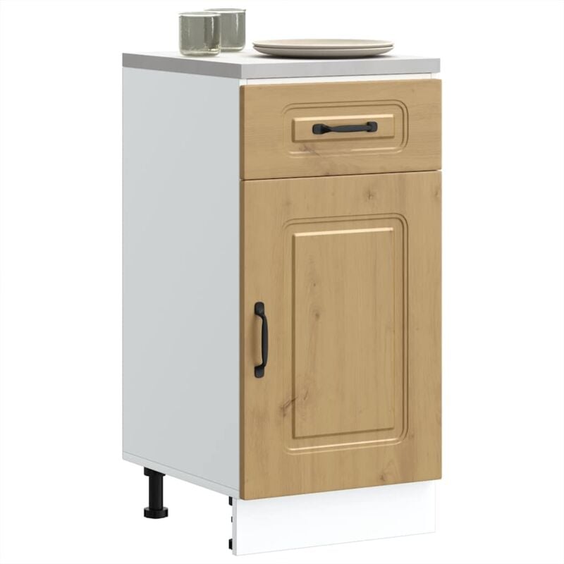 foto del prodotto base da cucina kalmar rovere artigianale in legno multistrato vidaxl