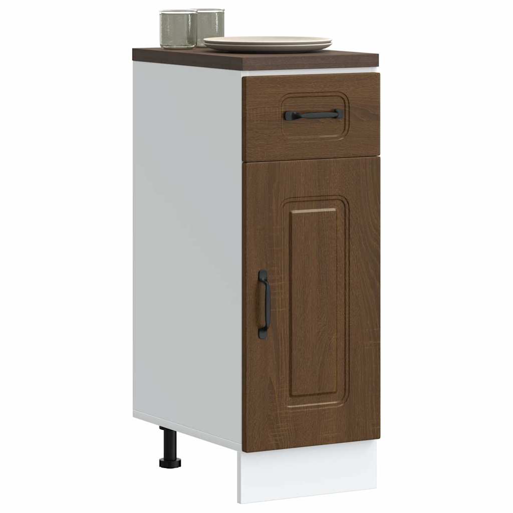 foto del prodotto base da cucina kalmar rovere marrone in legno multistrato