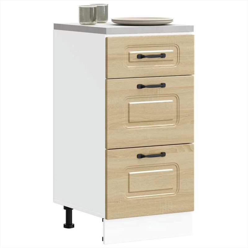 foto del prodotto base da cucina kalmar rovere sonoma in legno multistrato vidaxl