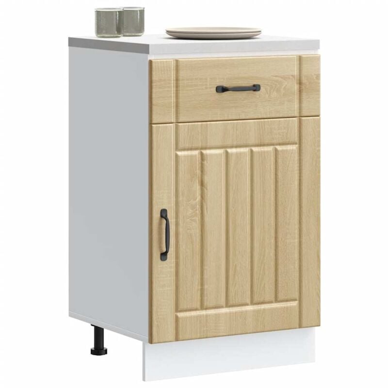foto del prodotto base da cucina lucca rovere sonoma in legno multistrato vidaxl