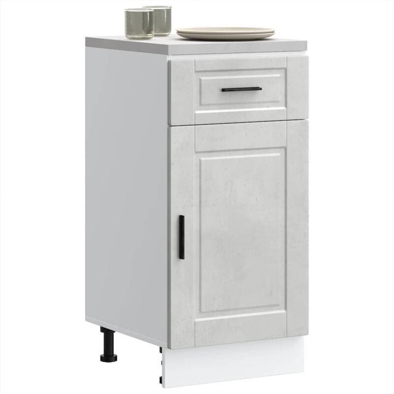 foto del prodotto base da cucina porto grigio cemento in legno multistrato vidaxl