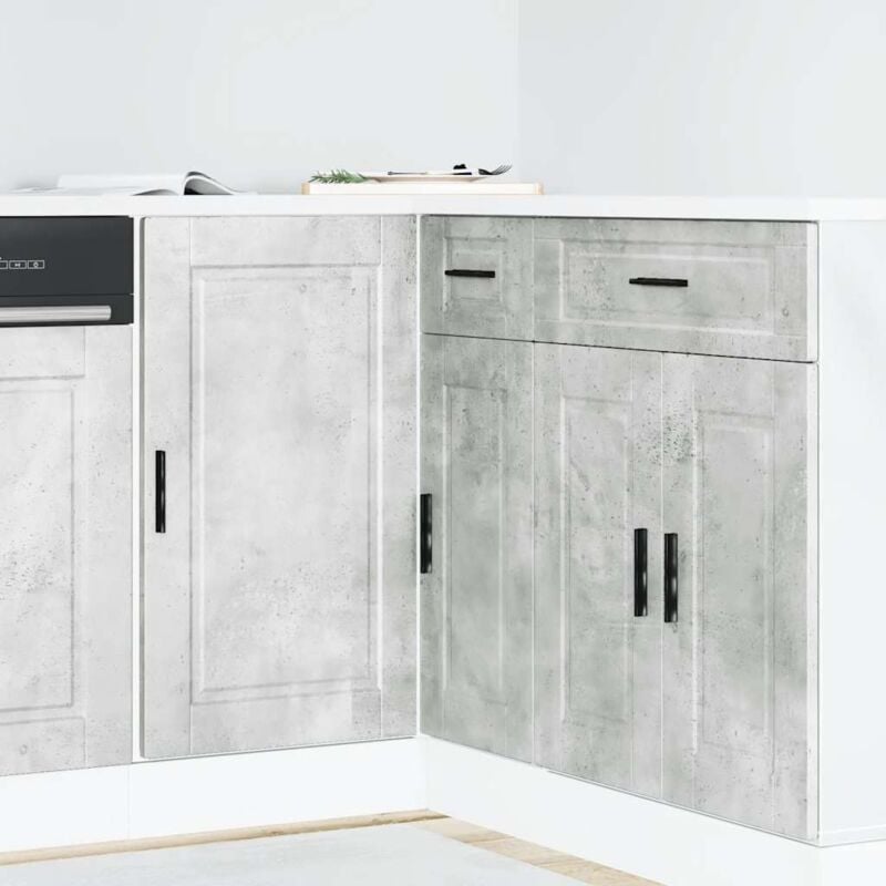 foto del prodotto base da cucina porto grigio cemento in legno multistrato vidaxl