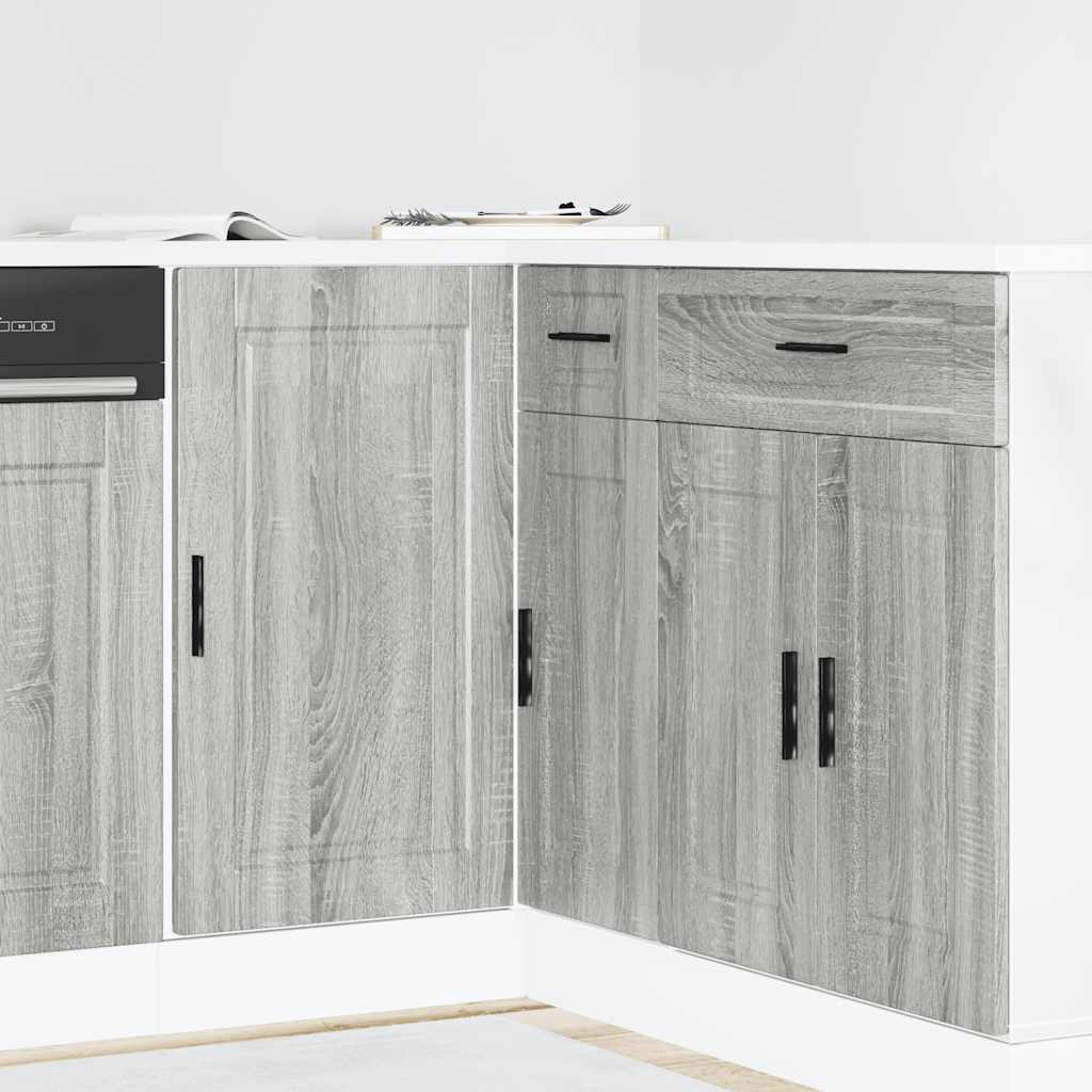 foto del prodotto base da cucina porto grigio sonoma in legno multistrato