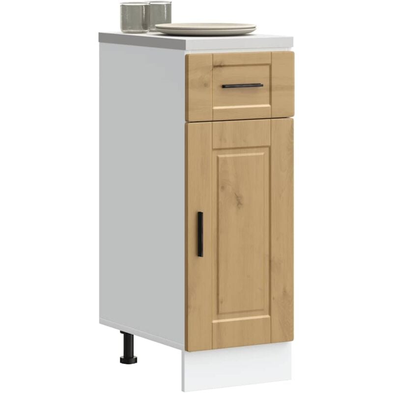 foto del prodotto base da cucina porto rovere artigianale legno multistrato vidaxl