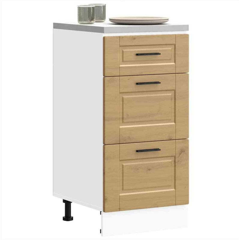 foto del prodotto base da cucina porto rovere artigianale legno multistrato vidaxl
