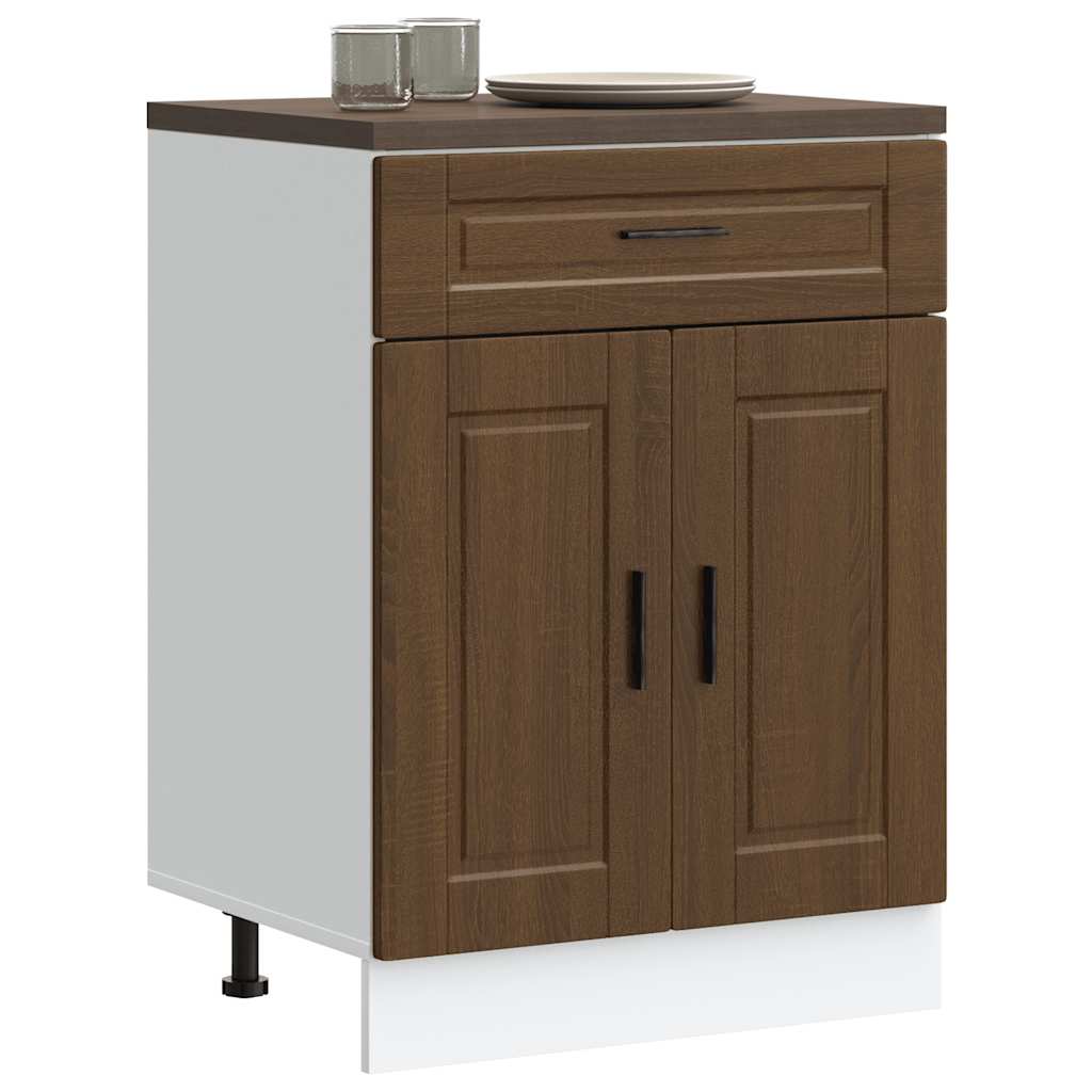 foto del prodotto base da cucina porto rovere marrone in legno multistrato