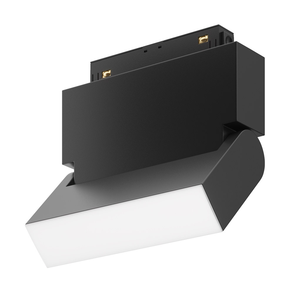 foto del prodotto base di illuminazione basic per binario moderno alluminio nero 10w luce calda