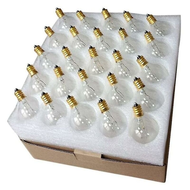 foto del prodotto base g40 e12 ip44 impermeabile bianco caldo lampadina sferica per illuminazione cortile decorazione per feste di matrimonio da 7 w