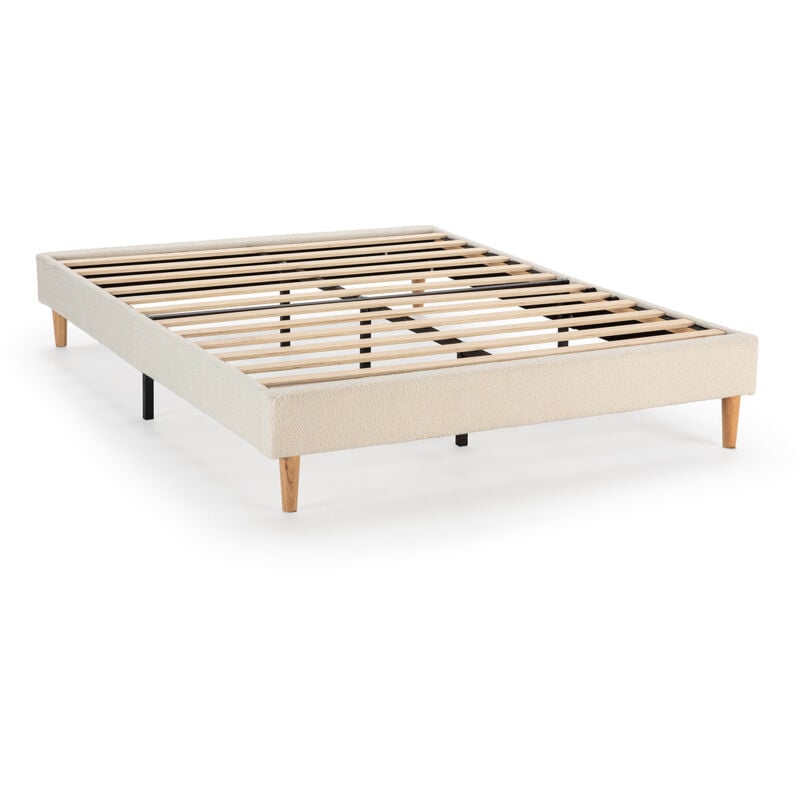 foto del prodotto base imbottita niebla 140x190 cm tessuto pecora beige