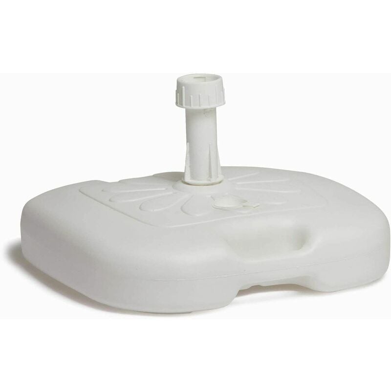 foto del prodotto base in plastica per ombrellone standard in pvc 45x45 bianco mare spiaggia sole