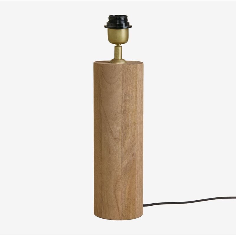 foto del prodotto base lampada da tavolo 30 cm in legno di mango carolina sklum